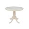 International Concepts Round 36 in Rd Top Pedestal Table, 12 in Leaf, 28.9 inH, Dining Height, Unfinished, 36 W, 36 L K-36RXT - alternate 1